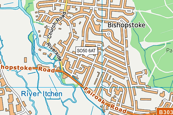 SO50 6AT map - OS VectorMap District (Ordnance Survey) SO50 6AT map - OS VectorMap District (Ordnance Survey)