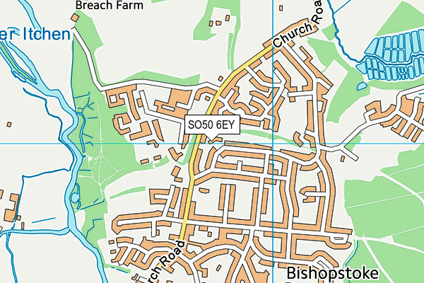 SO50 6EY map - OS VectorMap District (Ordnance Survey) SO50 6EY map - OS VectorMap District (Ordnance Survey)