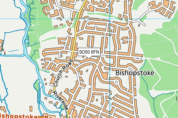SO50 6FN map - OS VectorMap District (Ordnance Survey) SO50 6FN map - OS VectorMap District (Ordnance Survey)
