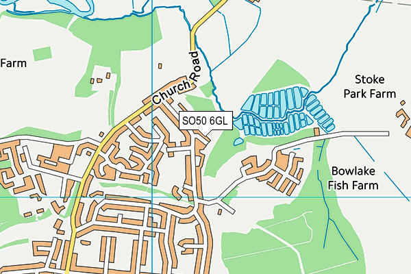 SO50 6GL map - OS VectorMap District (Ordnance Survey) SO50 6GL map - OS VectorMap District (Ordnance Survey)