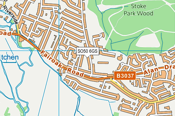 SO50 6GS map - OS VectorMap District (Ordnance Survey) SO50 6GS map - OS VectorMap District (Ordnance Survey)