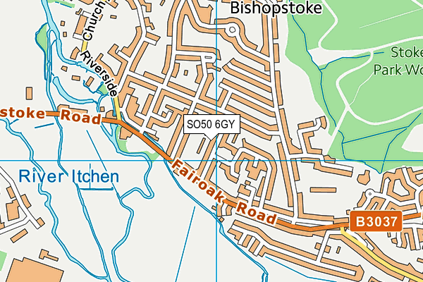 SO50 6GY map - OS VectorMap District (Ordnance Survey) SO50 6GY map - OS VectorMap District (Ordnance Survey)