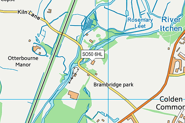 SO50 6HL map - OS VectorMap District (Ordnance Survey)