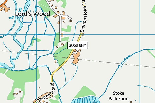 SO50 6HY map - OS VectorMap District (Ordnance Survey) SO50 6HY map - OS VectorMap District (Ordnance Survey)