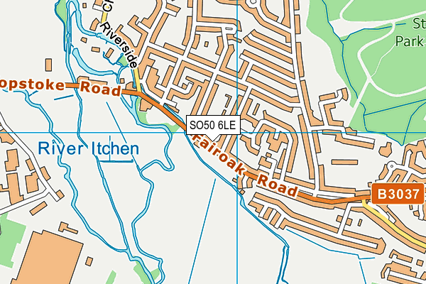 SO50 6LE map - OS VectorMap District (Ordnance Survey) SO50 6LE map - OS VectorMap District (Ordnance Survey)