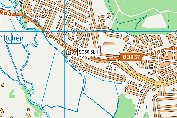 SO50 6LH map - OS VectorMap District (Ordnance Survey) SO50 6LH map - OS VectorMap District (Ordnance Survey)