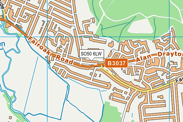 SO50 6LW map - OS VectorMap District (Ordnance Survey) SO50 6LW map - OS VectorMap District (Ordnance Survey)