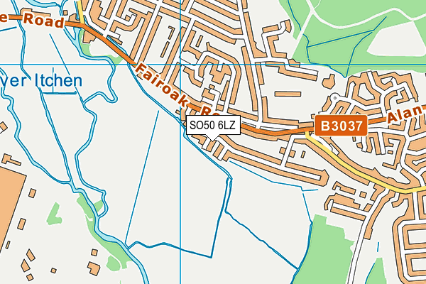 SO50 6LZ map - OS VectorMap District (Ordnance Survey) SO50 6LZ map - OS VectorMap District (Ordnance Survey)