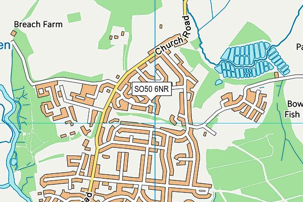 SO50 6NR map - OS VectorMap District (Ordnance Survey)