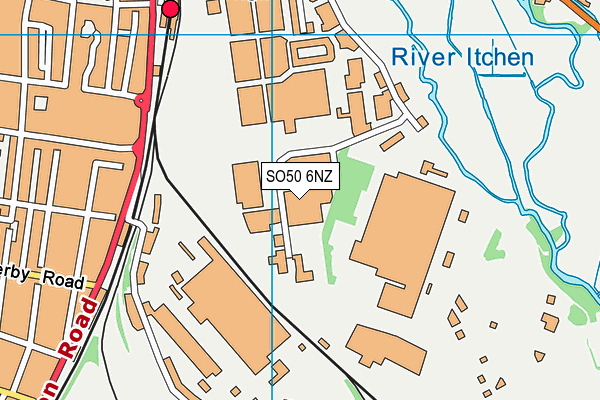 SO50 6NZ map - OS VectorMap District (Ordnance Survey) SO50 6NZ map - OS VectorMap District (Ordnance Survey)
