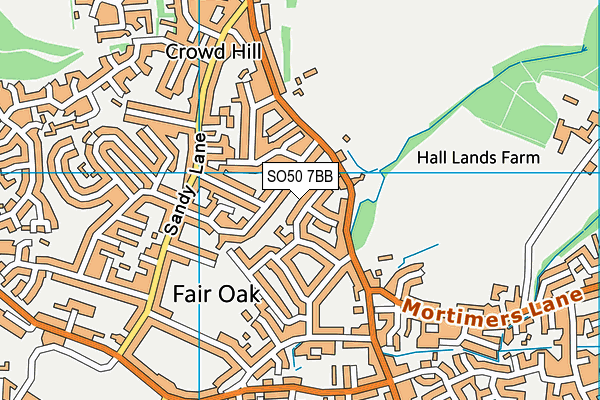 SO50 7BB map - OS VectorMap District (Ordnance Survey) SO50 7BB map - OS VectorMap District (Ordnance Survey)