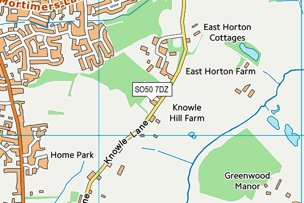 SO50 7DZ map - OS VectorMap District (Ordnance Survey) SO50 7DZ map - OS VectorMap District (Ordnance Survey)