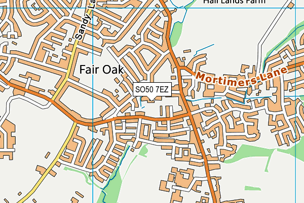 SO50 7EZ map - OS VectorMap District (Ordnance Survey) SO50 7EZ map - OS VectorMap District (Ordnance Survey)