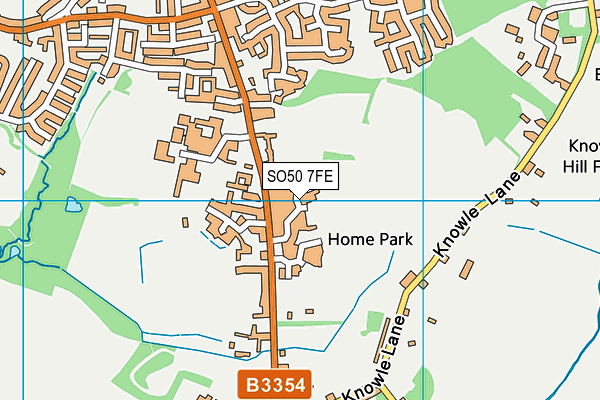 SO50 7FE map - OS VectorMap District (Ordnance Survey) SO50 7FE map - OS VectorMap District (Ordnance Survey)