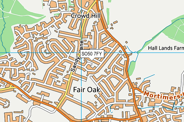SO50 7FY map - OS VectorMap District (Ordnance Survey) SO50 7FY map - OS VectorMap District (Ordnance Survey)