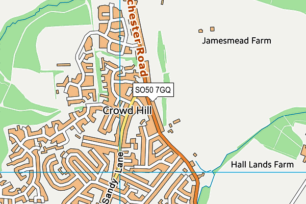 SO50 7GQ map - OS VectorMap District (Ordnance Survey) SO50 7GQ map - OS VectorMap District (Ordnance Survey)