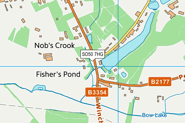 SO50 7HG map - OS VectorMap District (Ordnance Survey)