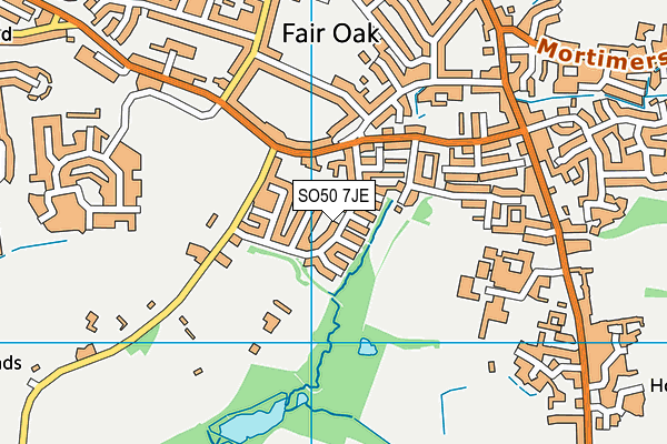 SO50 7JE map - OS VectorMap District (Ordnance Survey) SO50 7JE map - OS VectorMap District (Ordnance Survey)