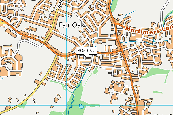 SO50 7JJ map - OS VectorMap District (Ordnance Survey) SO50 7JJ map - OS VectorMap District (Ordnance Survey)