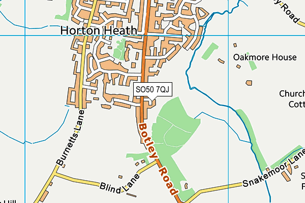 SO50 7QJ map - OS VectorMap District (Ordnance Survey) SO50 7QJ map - OS VectorMap District (Ordnance Survey)