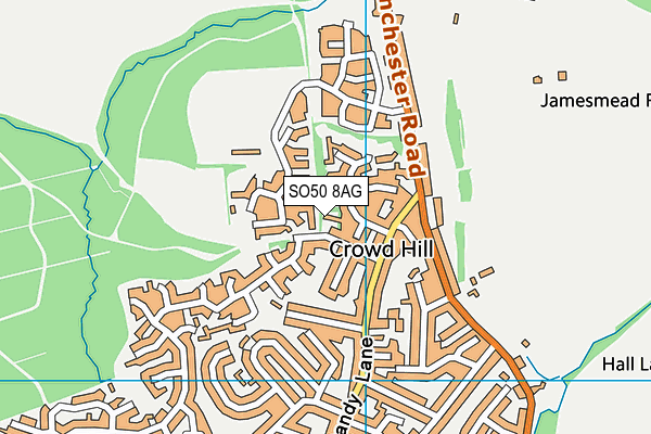 SO50 8AG map - OS VectorMap District (Ordnance Survey) SO50 8AG map - OS VectorMap District (Ordnance Survey)