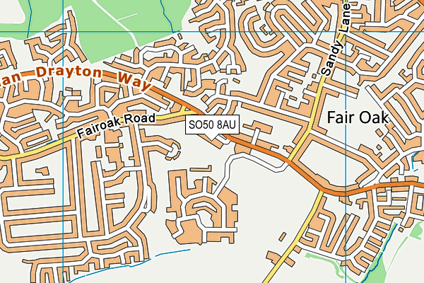 SO50 8AU map - OS VectorMap District (Ordnance Survey) SO50 8AU map - OS VectorMap District (Ordnance Survey)