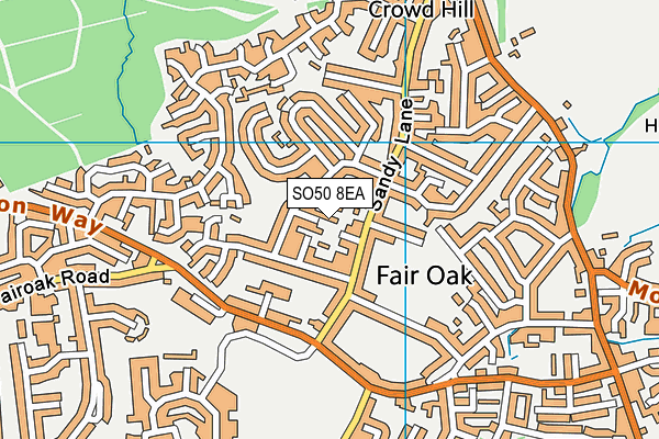 SO50 8EA map - OS VectorMap District (Ordnance Survey) SO50 8EA map - OS VectorMap District (Ordnance Survey)