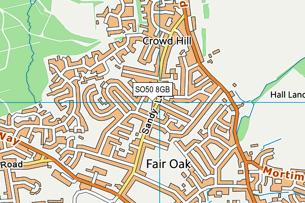 SO50 8GB map - OS VectorMap District (Ordnance Survey)