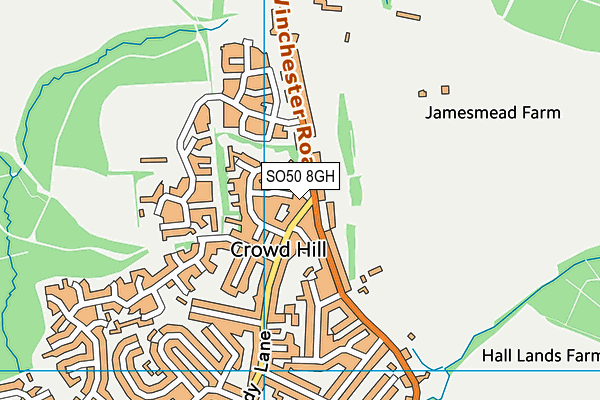 SO50 8GH map - OS VectorMap District (Ordnance Survey) SO50 8GH map - OS VectorMap District (Ordnance Survey)