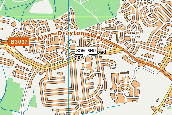SO50 8HU map - OS VectorMap District (Ordnance Survey) SO50 8HU map - OS VectorMap District (Ordnance Survey)