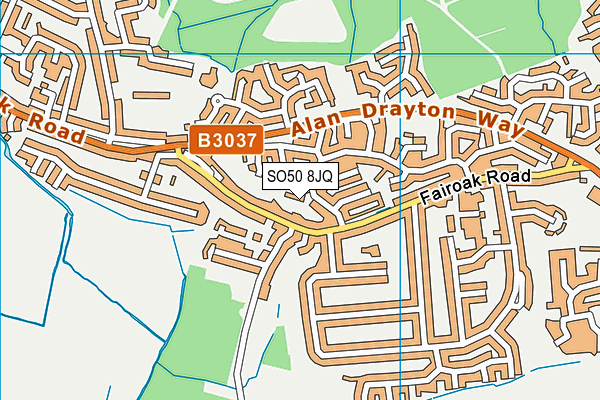 SO50 8JQ map - OS VectorMap District (Ordnance Survey) SO50 8JQ map - OS VectorMap District (Ordnance Survey)