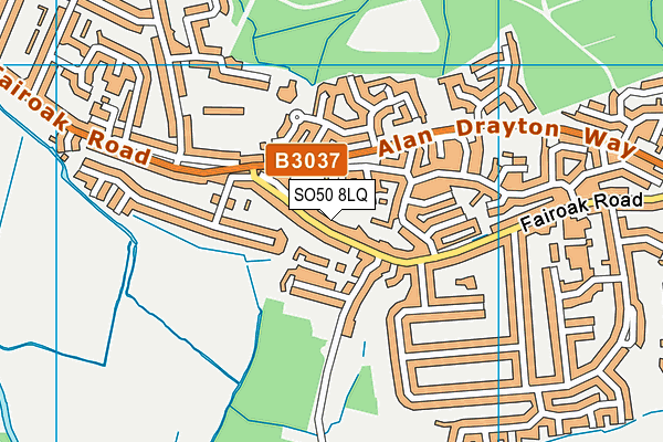 SO50 8LQ map - OS VectorMap District (Ordnance Survey) SO50 8LQ map - OS VectorMap District (Ordnance Survey)