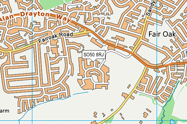 SO50 8RJ map - OS VectorMap District (Ordnance Survey) SO50 8RJ map - OS VectorMap District (Ordnance Survey)