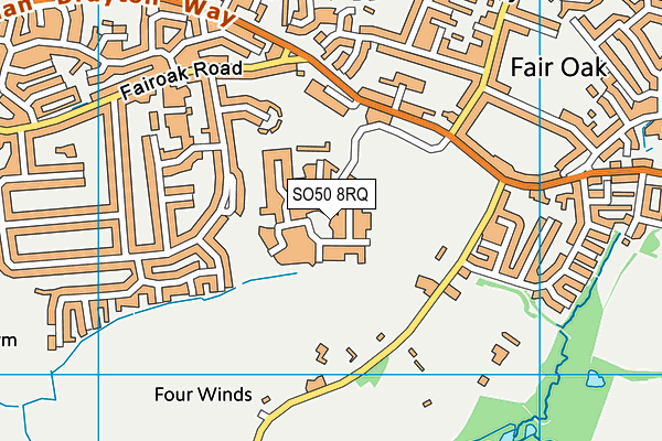 SO50 8RQ map - OS VectorMap District (Ordnance Survey) SO50 8RQ map - OS VectorMap District (Ordnance Survey)