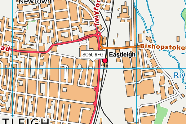 SO50 9FG map - OS VectorMap District (Ordnance Survey) SO50 9FG map - OS VectorMap District (Ordnance Survey)