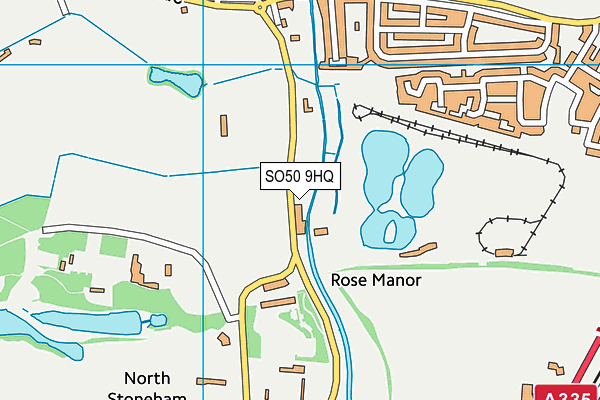 SO50 9HQ map - OS VectorMap District (Ordnance Survey) SO50 9HQ map - OS VectorMap District (Ordnance Survey)