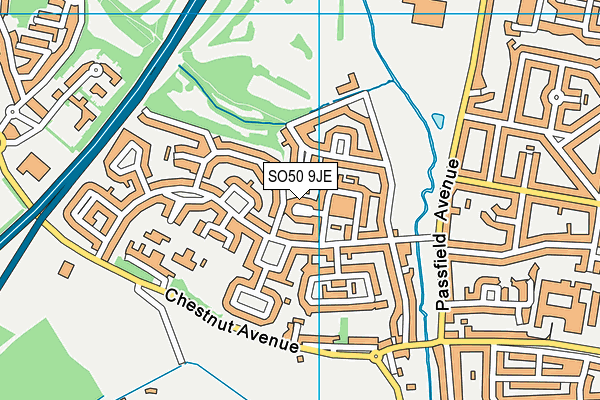SO50 9JE map - OS VectorMap District (Ordnance Survey) SO50 9JE map - OS VectorMap District (Ordnance Survey)