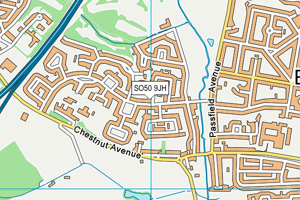 SO50 9JH map - OS VectorMap District (Ordnance Survey) SO50 9JH map - OS VectorMap District (Ordnance Survey)