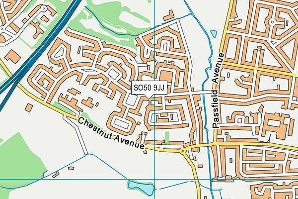 SO50 9JJ map - OS VectorMap District (Ordnance Survey) SO50 9JJ map - OS VectorMap District (Ordnance Survey)