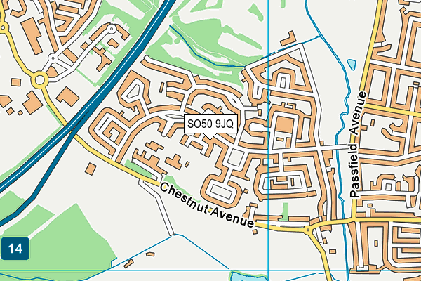 SO50 9JQ map - OS VectorMap District (Ordnance Survey) SO50 9JQ map - OS VectorMap District (Ordnance Survey)