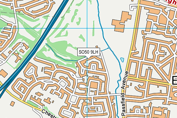 SO50 9LH map - OS VectorMap District (Ordnance Survey) SO50 9LH map - OS VectorMap District (Ordnance Survey)