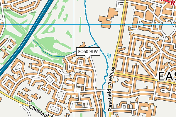 SO50 9LW map - OS VectorMap District (Ordnance Survey) SO50 9LW map - OS VectorMap District (Ordnance Survey)
