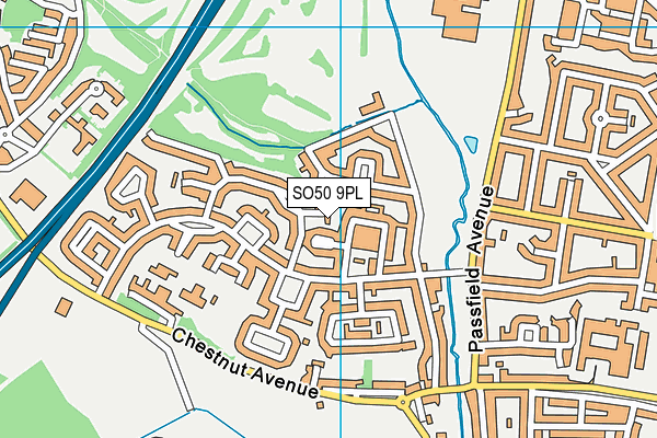 SO50 9PL map - OS VectorMap District (Ordnance Survey) SO50 9PL map - OS VectorMap District (Ordnance Survey)