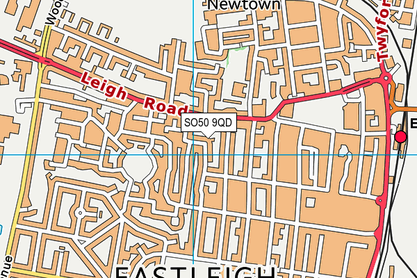 SO50 9QD map - OS VectorMap District (Ordnance Survey) SO50 9QD map - OS VectorMap District (Ordnance Survey)