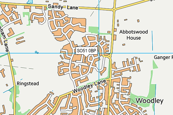 SO51 0BP map - OS VectorMap District (Ordnance Survey) SO51 0BP map - OS VectorMap District (Ordnance Survey)
