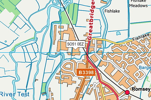 SO51 0EZ map - OS VectorMap District (Ordnance Survey) SO51 0EZ map - OS VectorMap District (Ordnance Survey)