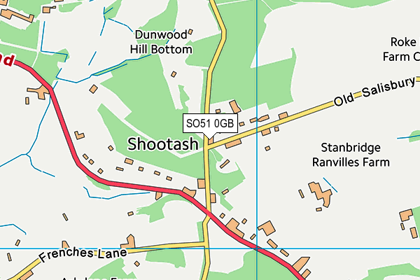 SO51 0GB map - OS VectorMap District (Ordnance Survey)