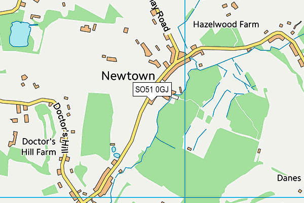 SO51 0GJ map - OS VectorMap District (Ordnance Survey) SO51 0GJ map - OS VectorMap District (Ordnance Survey)