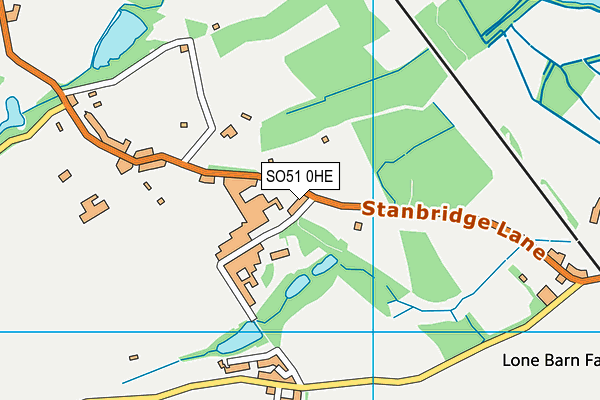 SO51 0HE map - OS VectorMap District (Ordnance Survey) SO51 0HE map - OS VectorMap District (Ordnance Survey)