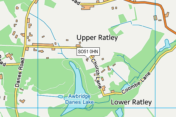 SO51 0HN map - OS VectorMap District (Ordnance Survey) SO51 0HN map - OS VectorMap District (Ordnance Survey)